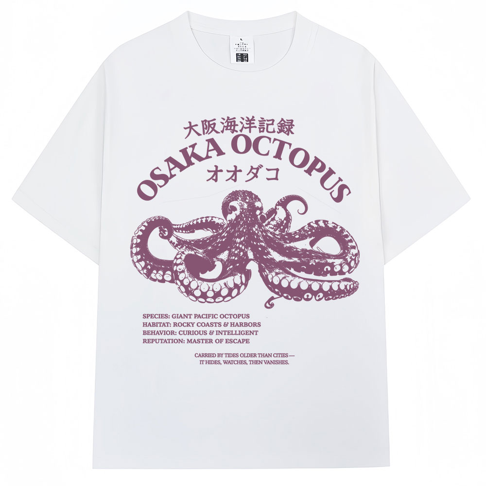 Japanese Man Lifestyle - T-shirt style japonais Osaka Octopus pour