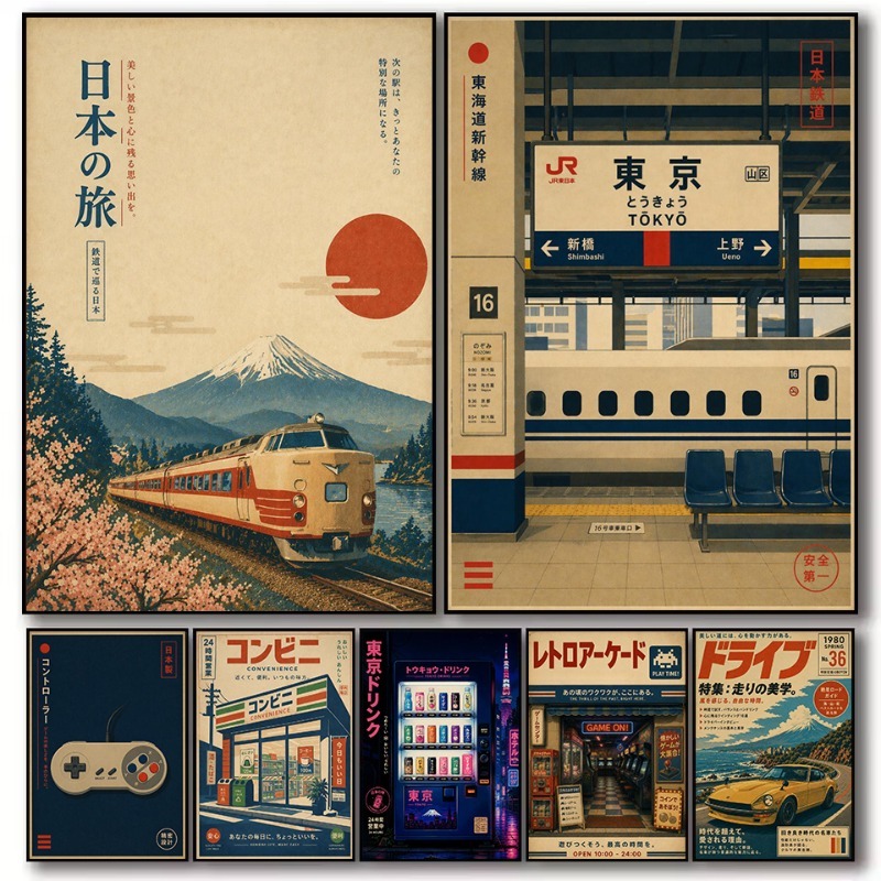 Affiche sur toile vintage japo - Japanese Traditional Lifestyle avis et prix